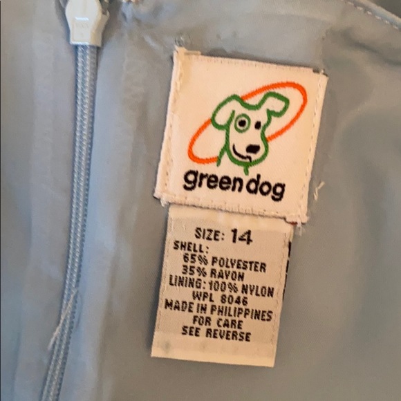 Green Dog 14 Sun Dress Blue Embroidered Spring Summer Easter - Picture 11 of 11